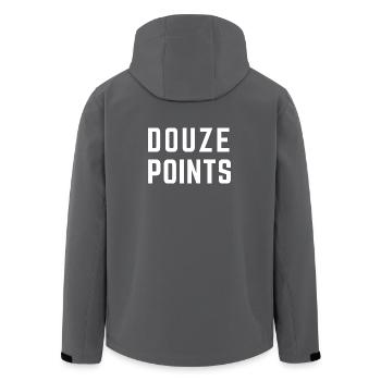 DOUZE POINTS Eurovision Song Festival Malmö 2024 - Recycelte Männer Softshell-Jacke von Stanley/Stella - Anthrazit - Hinten - AI Model Male 185 light (185cm)