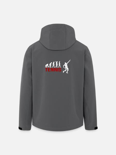 Evolution Tennis - Recycelte Männer Softshell-Jacke von Stanley/Stella - Schwarz