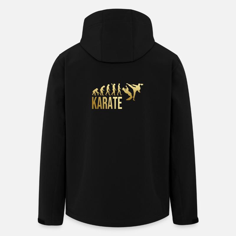 Evolution Karate - Recycelte Männer Softshell-Jacke von Stanley/Stella - Schwarz