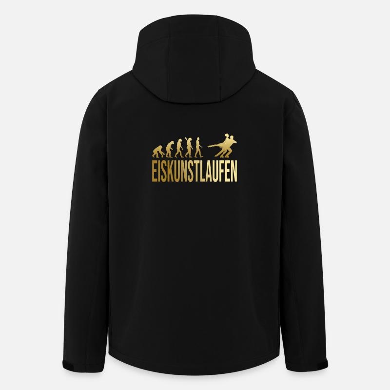 Evolution Eiskunstlaufen - Recycelte Männer Softshell-Jacke von Stanley/Stella - Schwarz