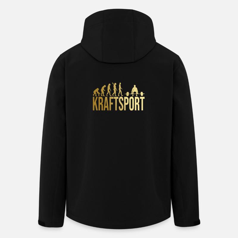 Evolution Kraftsport - Recycelte Männer Softshell-Jacke von Stanley/Stella - Schwarz