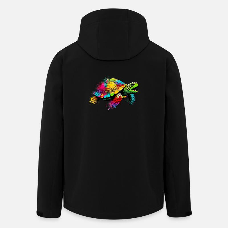 Schildkröte - Recycelte Männer Softshell-Jacke von Stanley/Stella - Schwarz