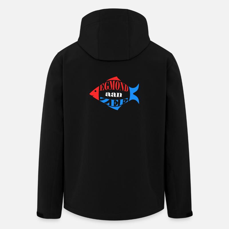 Egmond aan Zee - Recycelte Männer Softshell-Jacke von Stanley/Stella - Schwarz