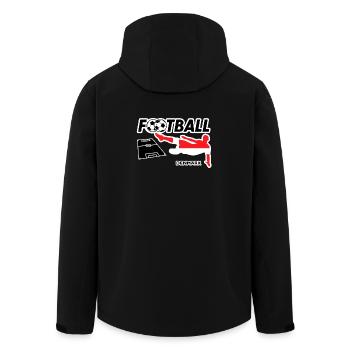 Football Fever Danemark - Veste softshell homme en polyester recyclé Stanley/Stella - noir - Dos - AI Model Male 185 light (185cm)