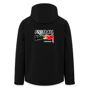 La fièvre du football au Portugal - Veste softshell homme en polyester recyclé Stanley/Stella - noir - Dos - AI Model Male 185 light (185cm)