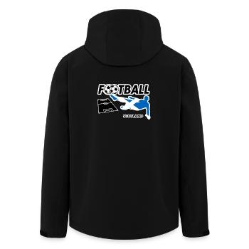 La fièvre du football en Écosse - Veste softshell homme en polyester recyclé Stanley/Stella - noir - Dos - AI Model Male 185 light (185cm)