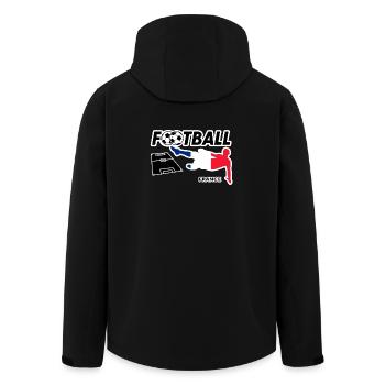 Fièvre du football France - Veste softshell homme en polyester recyclé Stanley/Stella - noir - Dos - AI Model Male 185 light (185cm)