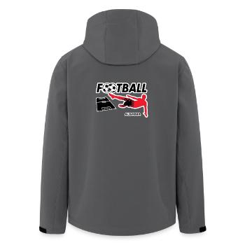 Fußball Fieber Albanien - Recycelte Männer Softshell-Jacke von Stanley/Stella - Anthrazit - Hinten - AI Model Male 185 light (185cm)