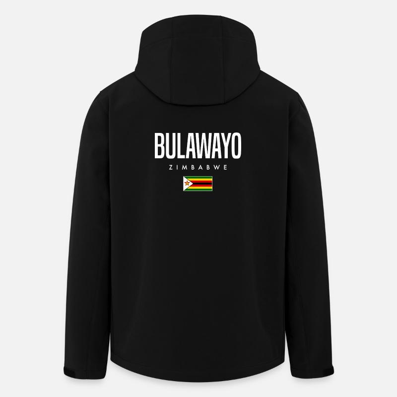 Bulawayo Simbabwe - Recycelte Männer Softshell-Jacke von Stanley/Stella - Schwarz