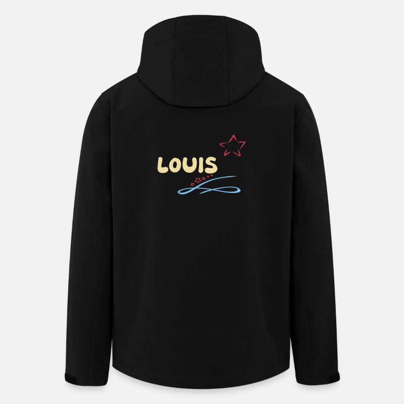 Gift for Louis - Men’s Recycled Softshell Jacket by Stanley/Stella - black
