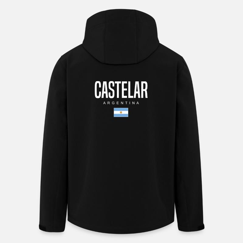Castelar Argentine Argentine - Veste softshell homme en polyester recyclé Stanley/Stella - noir