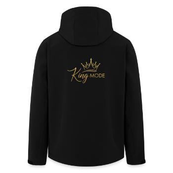 Elegant Royal Crown - Men’s Recycled Softshell Jacket by Stanley/Stella - black - Back - AI Model Male 185 light (185cm)