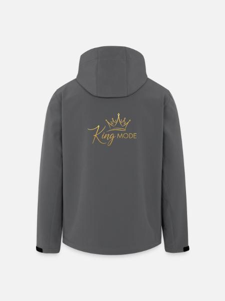 Elegant Royal Crown - Men’s Recycled Softshell Jacket by Stanley/Stella - black