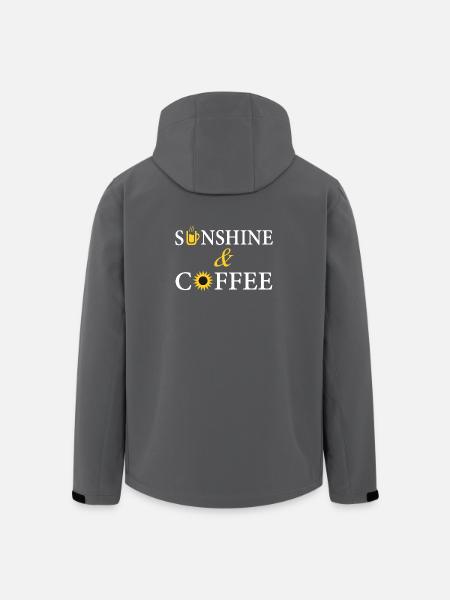 Coffee Sunshine - Men’s Recycled Softshell Jacket by Stanley/Stella - black