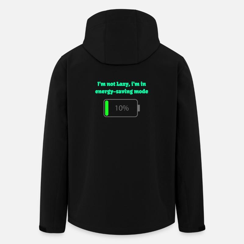 Energiesparmodus: nicht faul - Recycelte Männer Softshell-Jacke von Stanley/Stella - Schwarz