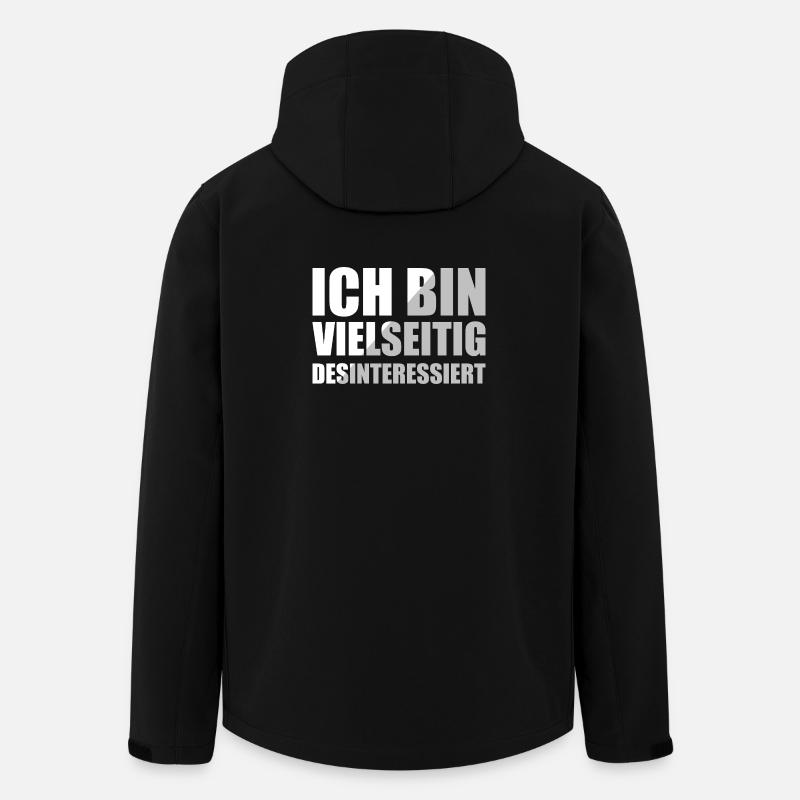 Ich Bin Vielseitig Desinteressiert - Recycelte Männer Softshell-Jacke von Stanley/Stella - Schwarz