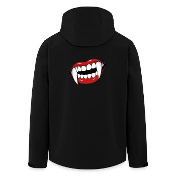 Vampire Lips Pop Art Halloween Party - Veste softshell homme en polyester recyclé Stanley/Stella - noir - Dos - AI Model Male 185 light (185cm)