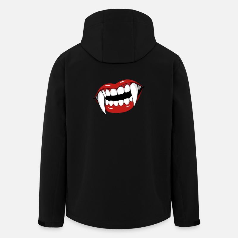 Vampire Lips Pop Art Halloween Party - Veste softshell homme en polyester recyclé Stanley/Stella - noir