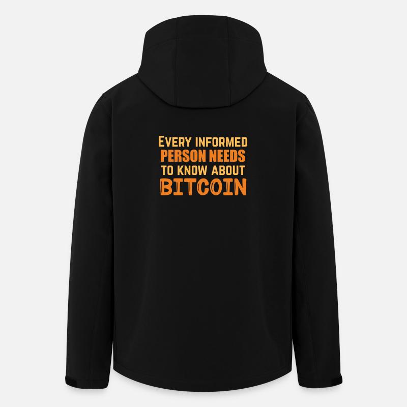 Bitcoin Informed - Recycelte Männer Softshell-Jacke von Stanley/Stella - Schwarz