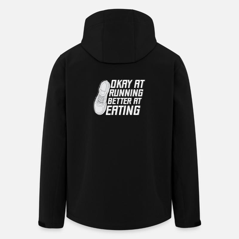 Marathon Runner Okay At Running Gift - Recycelte Männer Softshell-Jacke von Stanley/Stella - Schwarz