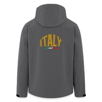 Italie - Veste softshell homme en polyester recyclé Stanley/Stella - noir - Dos - AI Model Male 185 light (185cm)