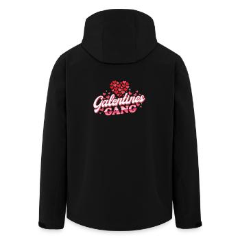 Galentines Gang Matching-Look für Mädels 13. Februar - Recycelte Männer Softshell-Jacke von Stanley/Stella - Schwarz - Hinten - AI Model Male 185 light (185cm)