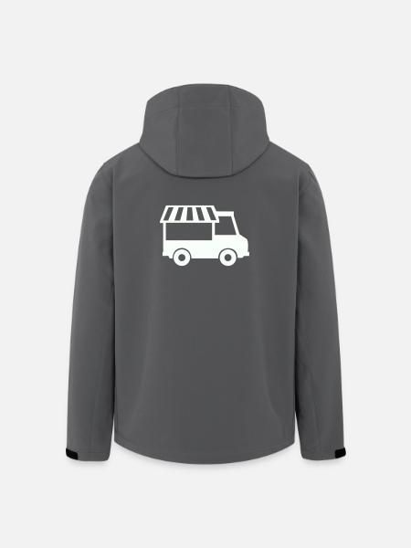 Foodtruck Silhouette - Recycelte Männer Softshell-Jacke von Stanley/Stella - Schwarz
