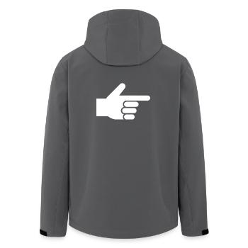 Main, index, index - Veste softshell homme en polyester recyclé Stanley/Stella - noir - Dos - AI Model Male 185 light (185cm)