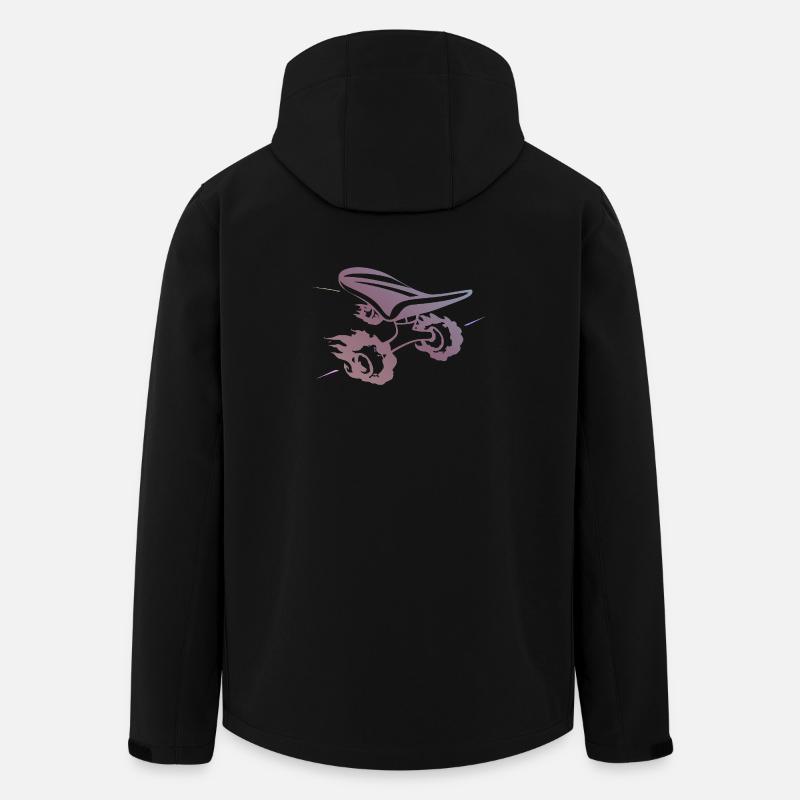 Gradient skateboard Silhouette Ride - Recycelte Männer Softshell-Jacke von Stanley/Stella - Schwarz