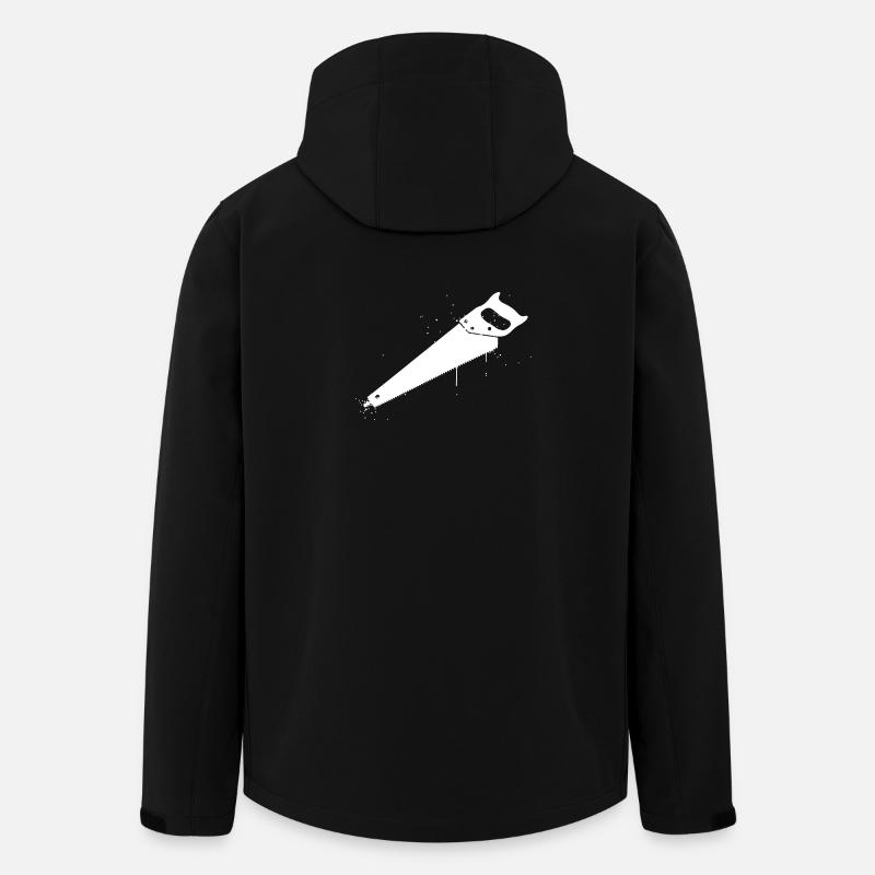 Handsäge Graffiti Handwerk - Recycelte Männer Softshell-Jacke von Stanley/Stella - Schwarz