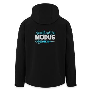 Anesthesiologist Modus On Anesthesia - Men’s Recycled Softshell Jacket by Stanley/Stella - black - Back - AI Model Male 185 light (185cm)