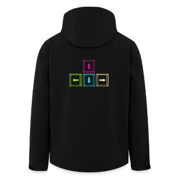 Jeu vidéo Gamer Gaming - Veste softshell homme en polyester recyclé Stanley/Stella - noir - Dos - AI Model Male 185 light (185cm)