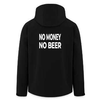 Bier - Recycelte Männer Softshell-Jacke von Stanley/Stella - Schwarz - Hinten - AI Model Male 185 light (185cm)