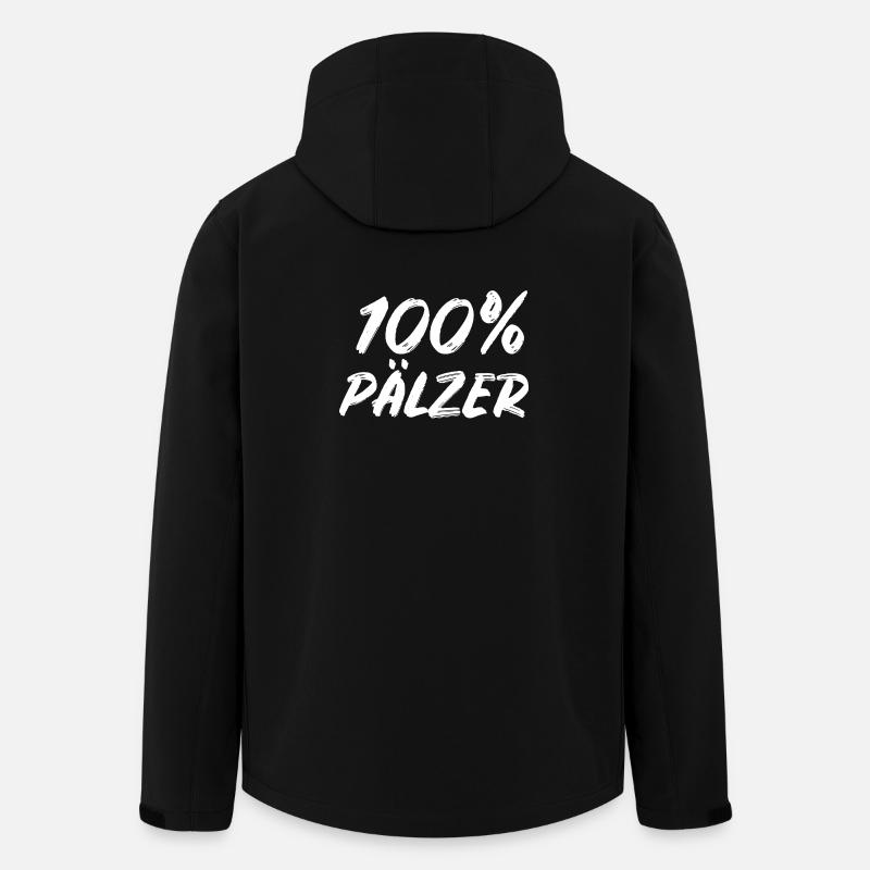 Pfalz Pfälzer 100% Pälzer  - Recycelte Männer Softshell-Jacke von Stanley/Stella - Schwarz