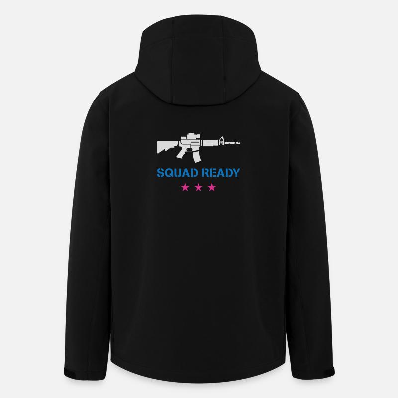 Squad Ready FPS Gamer T-Shirt - Men’s Recycled Softshell Jacket by Stanley/Stella - black