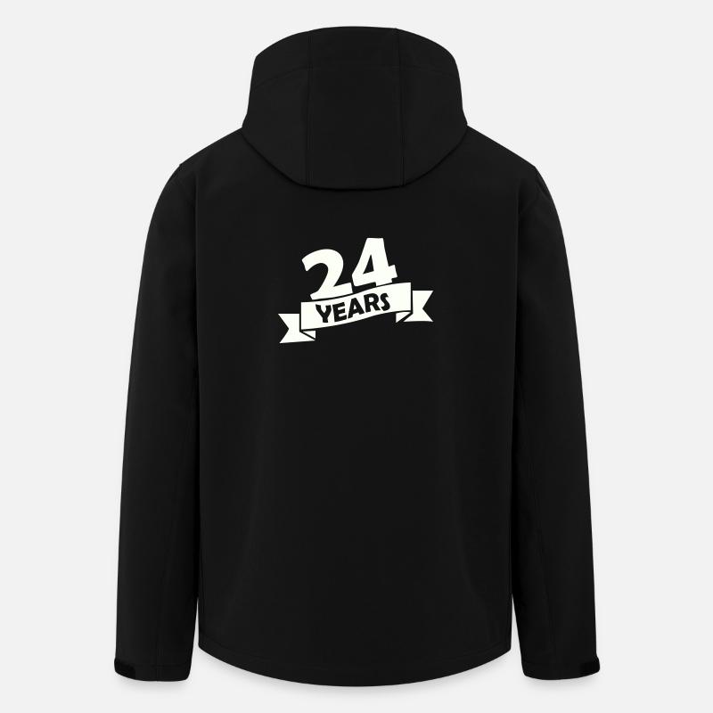 24_years - Recycelte Männer Softshell-Jacke Discoverer von Stanley/Stella - Schwarz