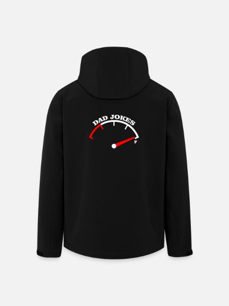 Dad Jokes Meter Tee Design - Men’s Recycled Softshell Jacket by Stanley/Stella - black