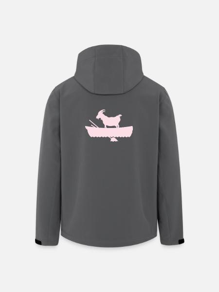 G.O.A.T. Ziege im Boot rosa - Recycelte Männer Softshell-Jacke von Stanley/Stella - Schwarz