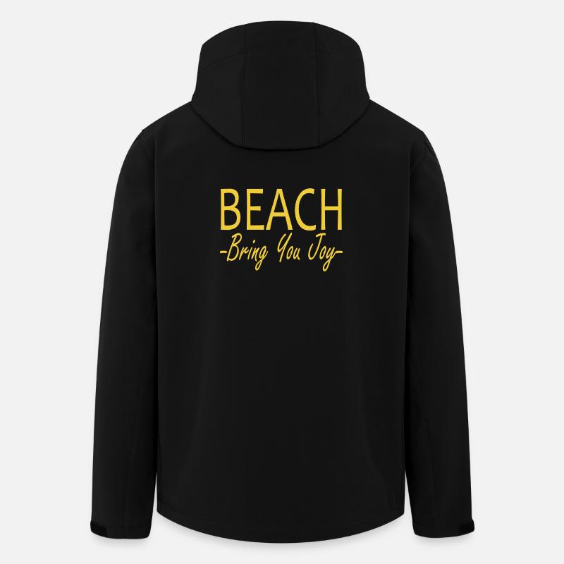 Beach bring you joy - Men’s Recycled Softshell Jacket by Stanley/Stella - black