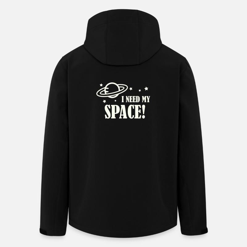 Ich brauche meinen Weltraum! - Recycelte Männer Softshell-Jacke von Stanley/Stella - Schwarz