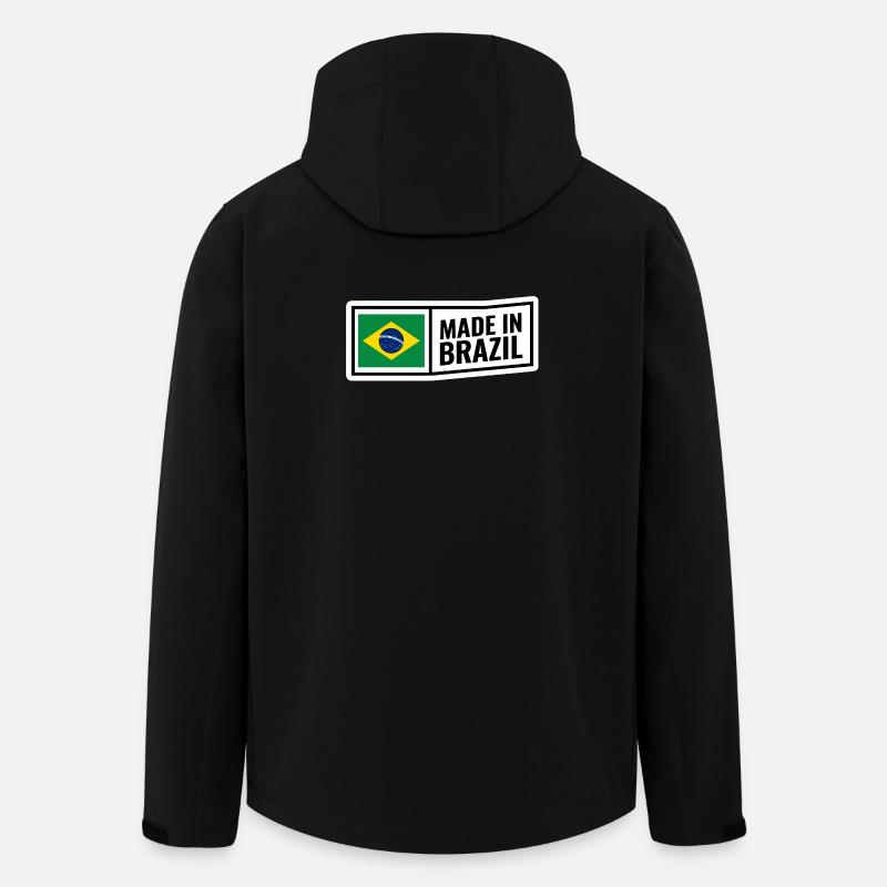 Brésil - Veste softshell homme en polyester recyclé Stanley/Stella - noir