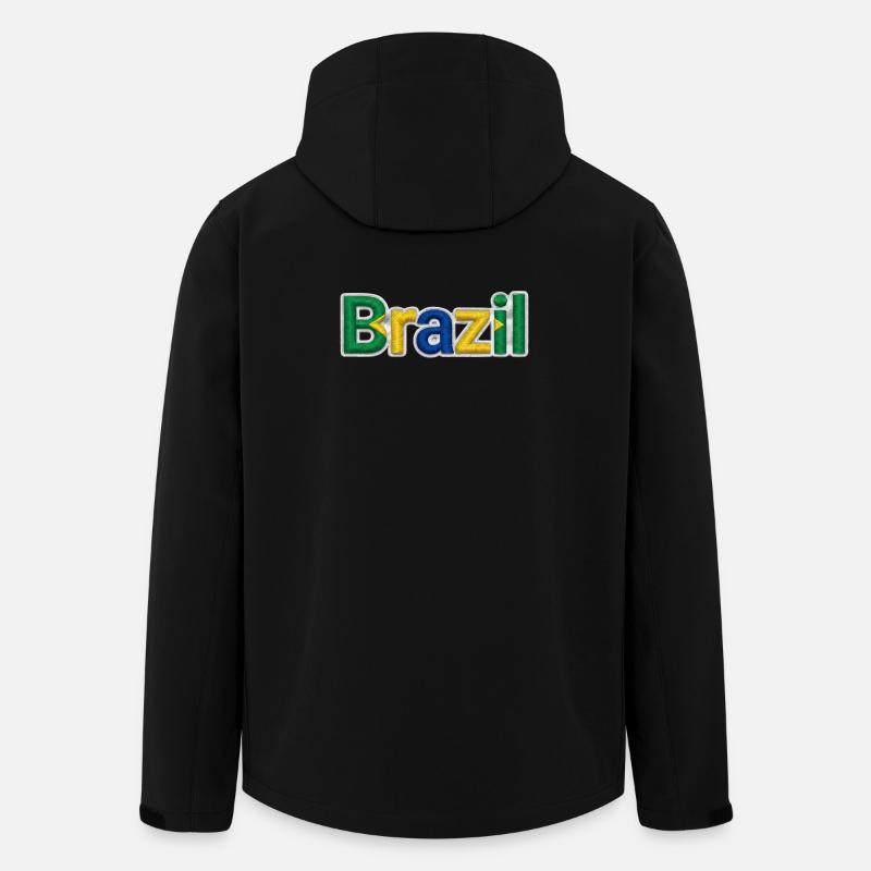 Brésil - Veste softshell homme en polyester recyclé Stanley/Stella - noir