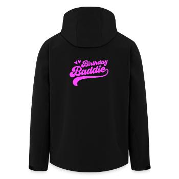 Birthday villain - Men’s Recycled Softshell Jacket by Stanley/Stella - black - Back - AI Model Male 185 light (185cm)