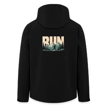 Trailrunning - Recycelte Männer Softshell-Jacke von Stanley/Stella - Schwarz - Hinten - AI Model Male 185 light (185cm)