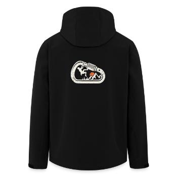 Escalade de bloc Escalade sur roche - Veste softshell homme en polyester recyclé Stanley/Stella - noir - Dos - AI Model Male 185 light (185cm)