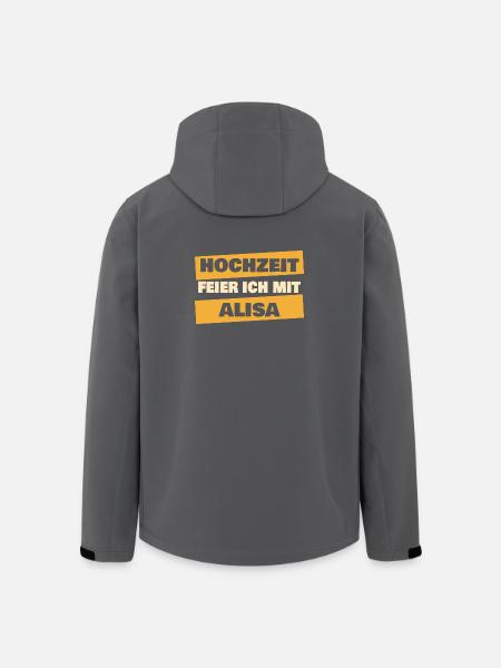 Heiraten Alisa - Recycelte Männer Softshell-Jacke von Stanley/Stella - Schwarz