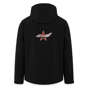 MiG 15 bis URSS - Veste softshell homme en polyester recyclé Stanley/Stella - noir - Dos - AI Model Male 185 light (185cm)