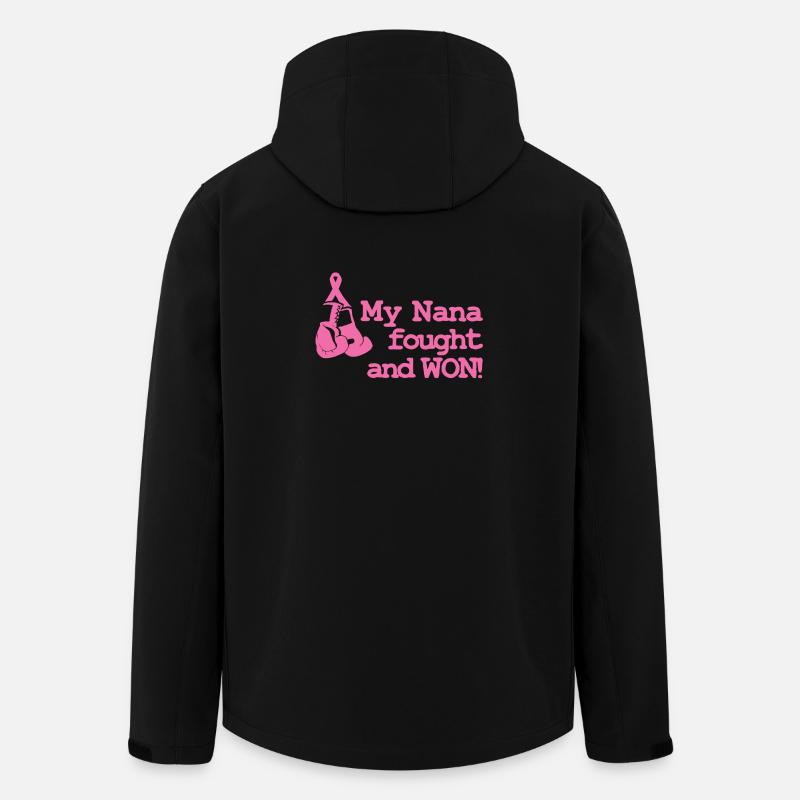 Brustkrebs-Bewusstseins-T-Shirts - Recycelte Männer Softshell-Jacke von Stanley/Stella - Schwarz