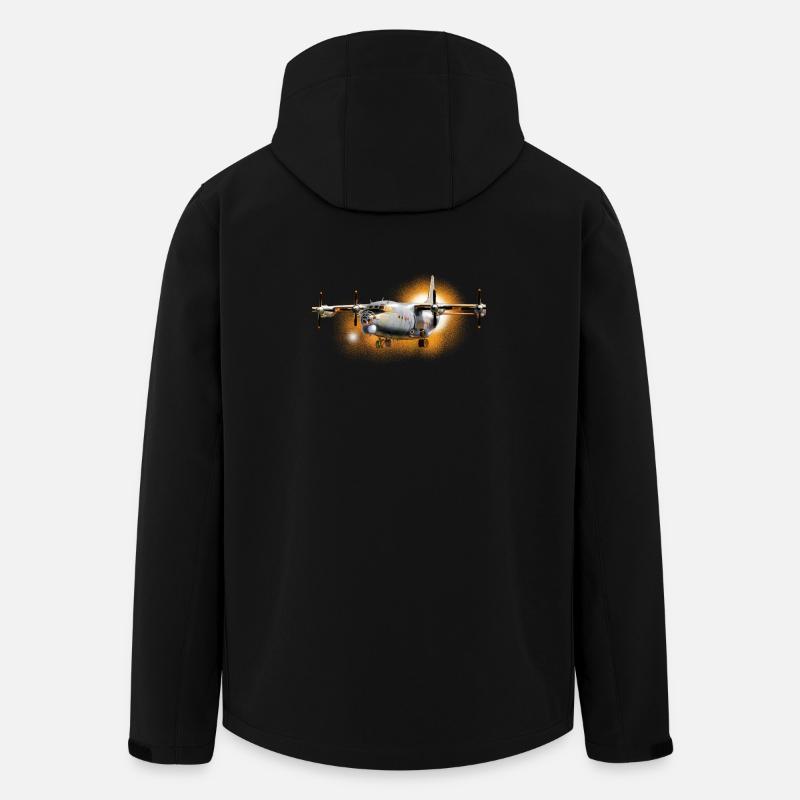 Transport Flugzeug Antonov-12 - Recycelte Männer Softshell-Jacke von Stanley/Stella - Schwarz