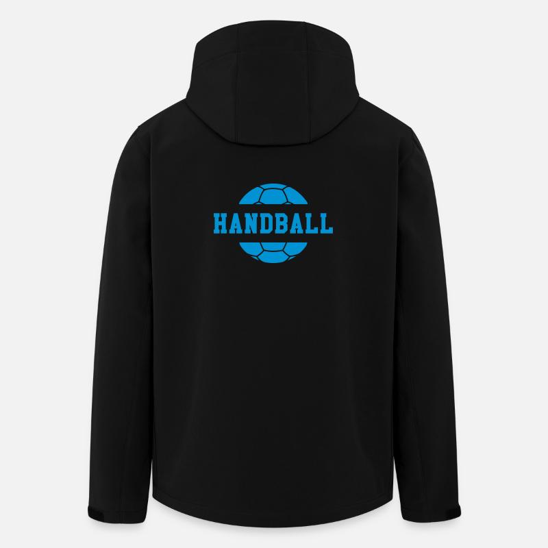 Handball - Recycelte Männer Softshell-Jacke von Stanley/Stella - Schwarz